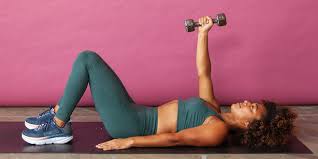 woman dumbbell